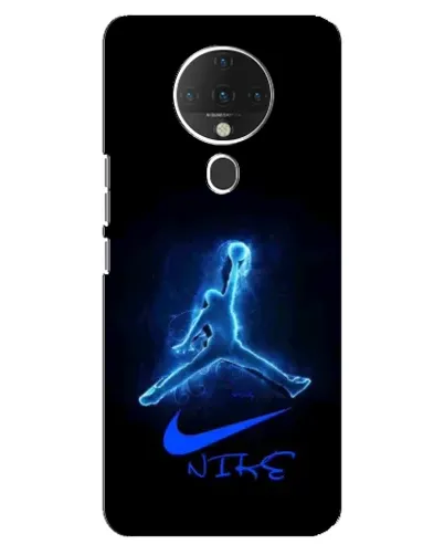 Чехол для TECNO Spark 6 с картинкой «Jordan Neon Blue» Чехол для TECNO Spark 6 с картинкой «Jordan Neon Blue»