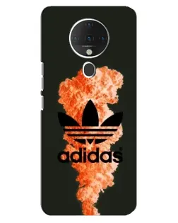 Чехол для TECNO Spark 6 с картинкой «Оранжевый дым Adidas»