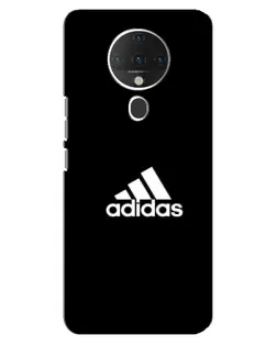 Чехол для TECNO Spark 6 с картинкой «Черная классика Adidas»
