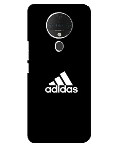 Чехол для TECNO Spark 6 с картинкой «Черная классика Adidas»