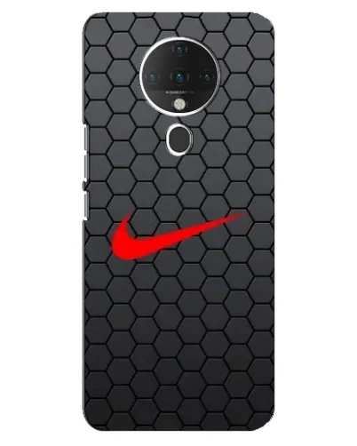 Чехол для TECNO Spark 6 с картинкой «Nike — карбоновая сетка»