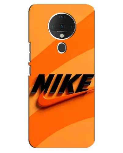 Чехол для TECNO Spark 6 с картинкой «Оранжевый драйв Nike»
