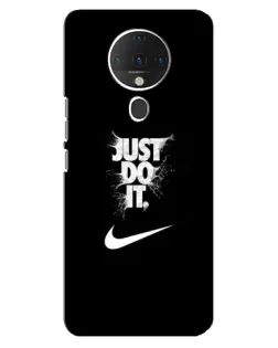 Чехол для TECNO Spark 6 с картинкой «Текстовый принт Nike»