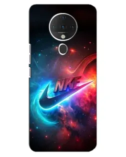 Чехол для TECNO Spark 6 с картинкой «Огненный логотип Nike»