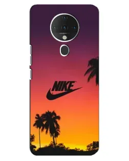 Чехол для TECNO Spark 6 с картинкой «Nike на закате солнца»