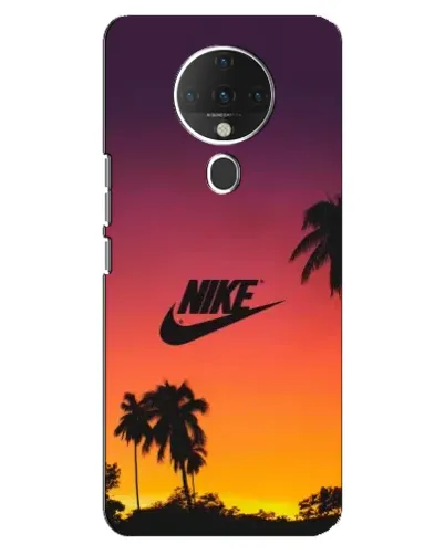 Чехол для TECNO Spark 6 с картинкой «Nike на закате солнца»