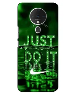 Чехол для TECNO Spark 6 с картинкой «Зеленый неоновый Nike»