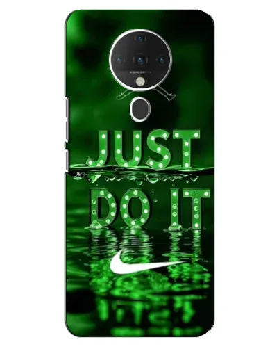 Чехол для TECNO Spark 6 с картинкой «Зеленый неоновый Nike»