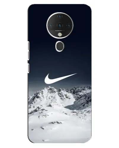Чехол для TECNO Spark 6 с картинкой «Nike — зимние горы»