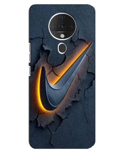 Чехол для TECNO Spark 6 с картинкой «Объемный логотип Найк»