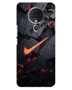 Чехол для TECNO Spark 6 с картинкой «Nike — эффект разломов»