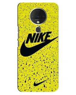 Чехол для TECNO Spark 6 с картинкой «Желтый текстурный Nike»