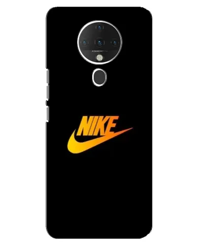 Чехол для TECNO Spark 6 с картинкой «Золотой логотип Nike»