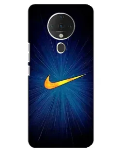 Чехол для TECNO Spark 6 с картинкой «Синий пульс Nike»