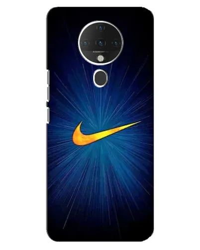 Чехол для TECNO Spark 6 с картинкой «Синий пульс Nike» Чехол для TECNO Spark 6 с картинкой «Синий пульс Nike»