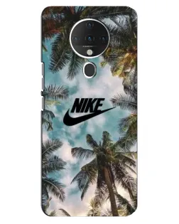 Чехол для TECNO Spark 6 с картинкой «Тропический принт Nike»