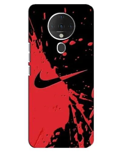 Чехол для TECNO Spark 6 с картинкой «Красные брызги Nike» Чехол для TECNO Spark 6 с картинкой «Красные брызги Nike»