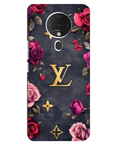 Чехол для TECNO Spark 6 с картинкой «Цветочный Louis Vuitton»