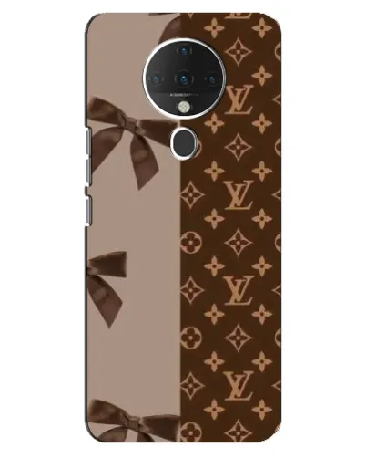Чехол для TECNO Spark 6 с картинкой «Louis Vuitton — банты»