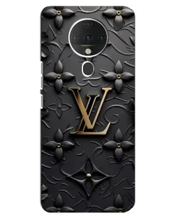 Чехол для TECNO Spark 6 с картинкой «Кожаная текстура LV»
