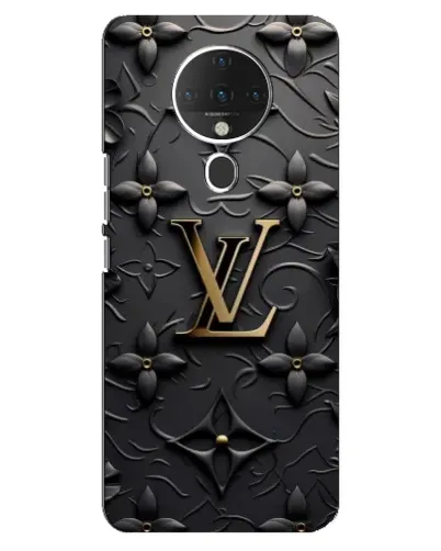 Чехол для TECNO Spark 6 с картинкой «Кожаная текстура LV»