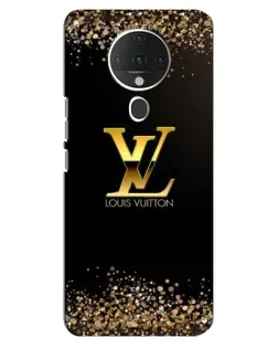 Чехол для TECNO Spark 6 с картинкой «LV — золотые искры»