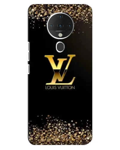 Чехол для TECNO Spark 6 с картинкой «LV — золотые искры»