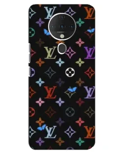 Чехол для TECNO Spark 6 с картинкой «Цветная монограмма LV»