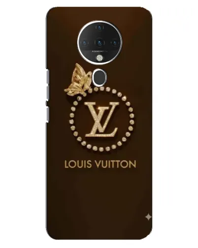 Чехол для TECNO Spark 6 с картинкой «LV — золотая печать»