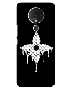 Чехол для TECNO Spark 6 с картинкой «Цветочная монограмма»