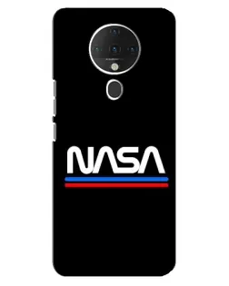 Чохол для TECNO Spark 6 з картинкою «NASA — класика Red Blue» Чохол для TECNO Spark 6 з картинкою «NASA — класика Red Blue»