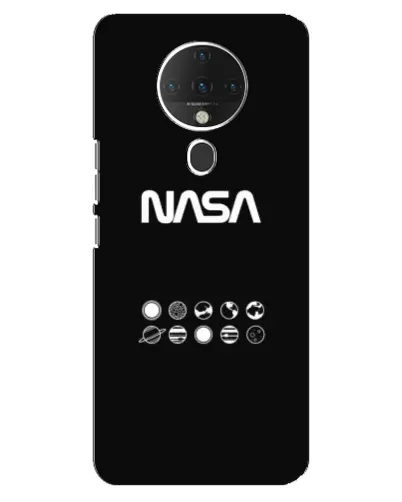 Чехол для TECNO Spark 6 с картинкой «NASA — технический принт»