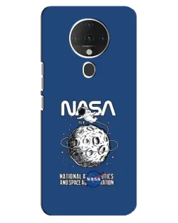 Чехол для TECNO Spark 6 с картинкой «NASA — лунная миссия»