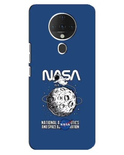 Чехол для TECNO Spark 6 с картинкой «NASA — лунная миссия»