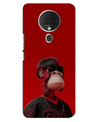 Чехол для TECNO Spark 6 с картинкой «Bored Ape в красном» Чехол для TECNO Spark 6 с картинкой «Bored Ape в красном»