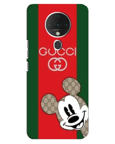 Чехол для TECNO Spark 6 с картинкой «Gucci — полосы и Микки»