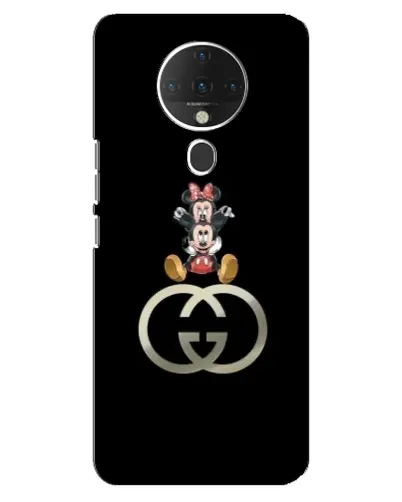 Чехол для TECNO Spark 6 с картинкой «Минни Маус на лого»