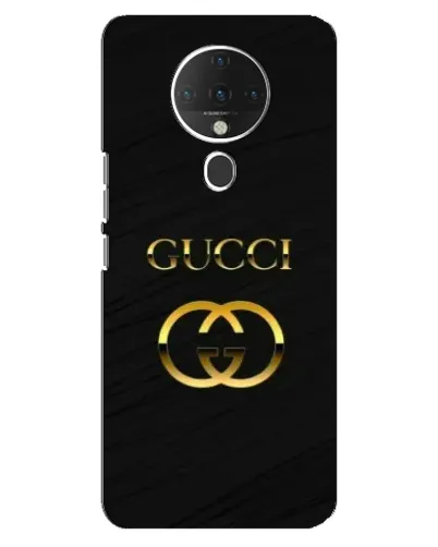Чехол для TECNO Spark 6 с картинкой «Золотой логотип Gucci»