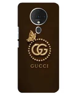 Чехол для TECNO Spark 6 с картинкой «Gucci — золотая бабочка»