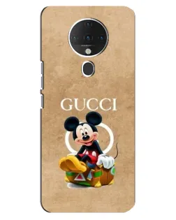 Чехол для TECNO Spark 6 с картинкой «Микки Маус Gucci — крафт»