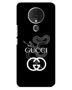 Чехол для TECNO Spark 6 с картинкой «Gucci — серебряная змея»