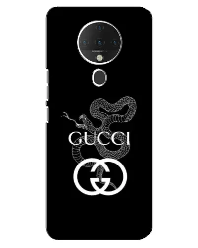 Чехол для TECNO Spark 6 с картинкой «Gucci — серебряная змея»