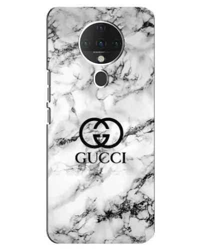 Чехол для TECNO Spark 6 с картинкой «Gucci — мраморный шик»