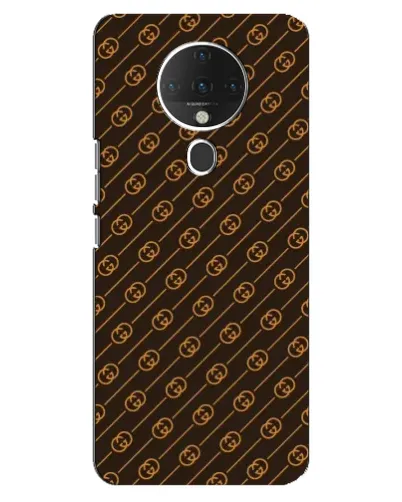 Чехол для TECNO Spark 6 с картинкой «Gucci — золотые диагонали»