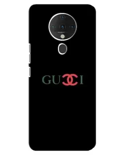 Чехол для TECNO Spark 6 с картинкой «Gucci — красный градиент»