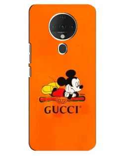 Чохол для TECNO Spark 6 з картинкою «Міккі Маус Gucci — помаранч»