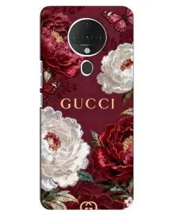 Чохол для TECNO Spark 6 з картинкою «Gucci — бордові троянди»