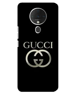 Чохол для TECNO Spark 6 з картинкою «Gucci — золото на чорному»