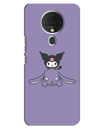 Чохол для TECNO Spark 6 з картинкою «Kuromi на ліловому фоні» Чохол для TECNO Spark 6 з картинкою «Kuromi на ліловому фоні»