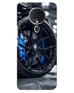 Чехол для TECNO Spark 6 с картинкой «Колесо BMW вблизи»